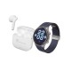 TECHMADE Dynamic 2 Smartwatch Μπλε Λουράκι Σιλικόνης + Bluetooth ακουστικά TM-DYNAMIC2-BL