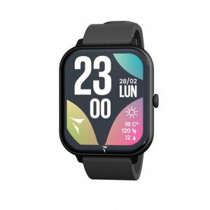 TECHMADE Glow Smartwatch Μαύρο Λουράκι Σιλικόνης TM-GLOW-BK