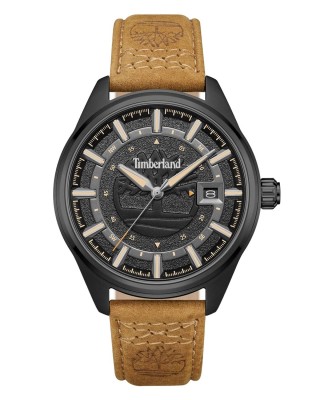 TIMBERLAND Small Northbridge Χρονογράφος Ρολόι Καφέ Δερμάτινο λουράκι TDWGB0109803