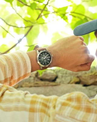 TIMBERLAND Hampton Harbour Χρονογράφος Ρολόι Καφέ Δερμάτινο λουράκι TDWGC0109102