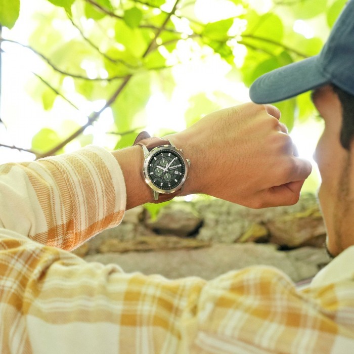 TIMBERLAND Hampton Harbour Χρονογράφος Ρολόι Καφέ Δερμάτινο λουράκι TDWGC0109102 TIMBERLAND Hampton Harbour Χρονογράφος Ρολόι Καφέ Δερμάτινο λουράκι TDWGC0109102