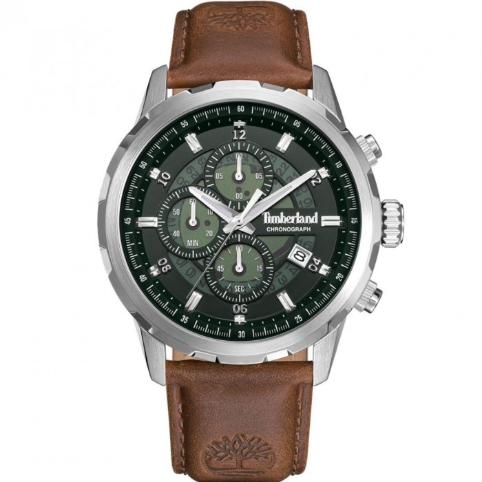 TIMBERLAND Hampton Harbour Χρονογράφος Ρολόι Καφέ Δερμάτινο λουράκι TDWGC0109102 TIMBERLAND Hampton Harbour Χρονογράφος Ρολόι Καφέ Δερμάτινο λουράκι TDWGC0109102