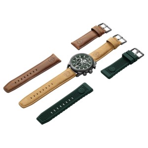 TIMBERLAND Henniker II BOXSET Chronograph Ρολόι Καφέ Δερμάτινο λουράκι TDWGQ00949X2