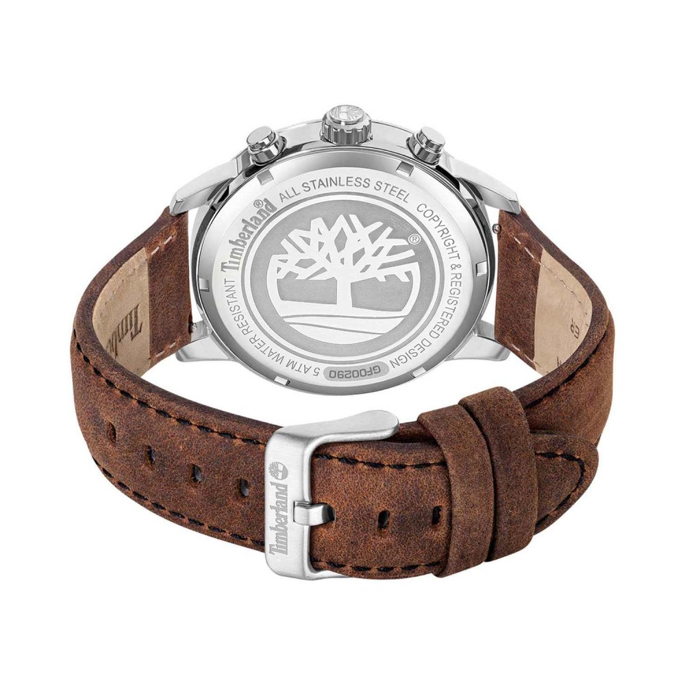 TIMBERLAND Parkman Ρολόι Ανδρικό Καφέ Δερμάτινο λουράκι TDWGF0029002