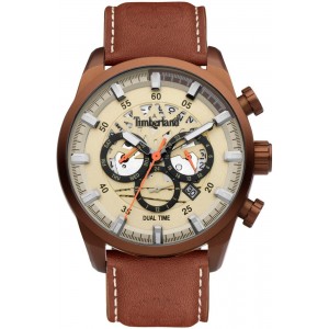 TIMBERLAND HENNIKER III Men's Watch  Brown Leather strap TDWGF2100604