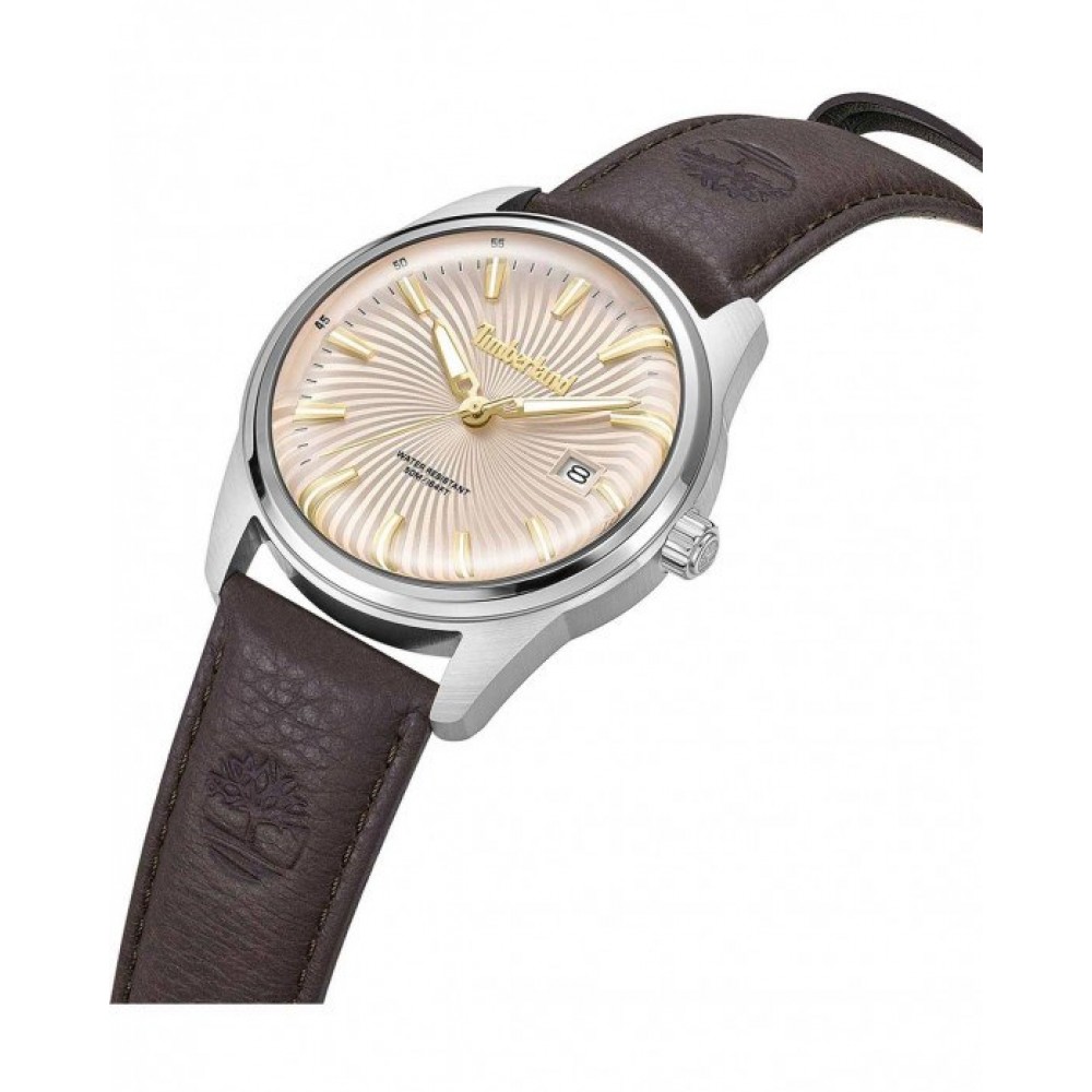 TIMBERLAND BIRCH ROAD Ρολόι Καφέ Δερμάτινο λουράκι TDWGB0083102