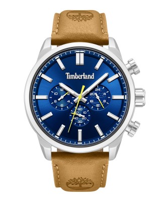 TIMBERLAND Henniker II Chronograph Ρολόι Καφέ Δερμάτινο λουράκι TDWGF0028702M