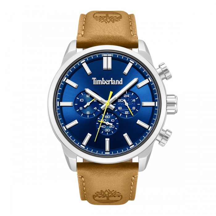 TIMBERLAND Henniker II Chronograph Ρολόι Καφέ Δερμάτινο λουράκι TDWGF0028702M