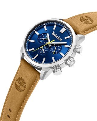 TIMBERLAND Henniker II Chronograph Ρολόι Καφέ Δερμάτινο λουράκι TDWGF0028702M