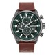 TIMBERLAND HENNIKER II Ρολόι Multifunction Καφέ Δερμάτινο λουράκι TDWGF0055601