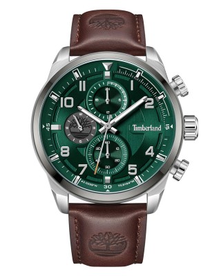 TIMBERLAND HENNIKER II Ρολόι Ανδρικό Καφέ Δερμάτινο λουράκι TDWGF2201101M