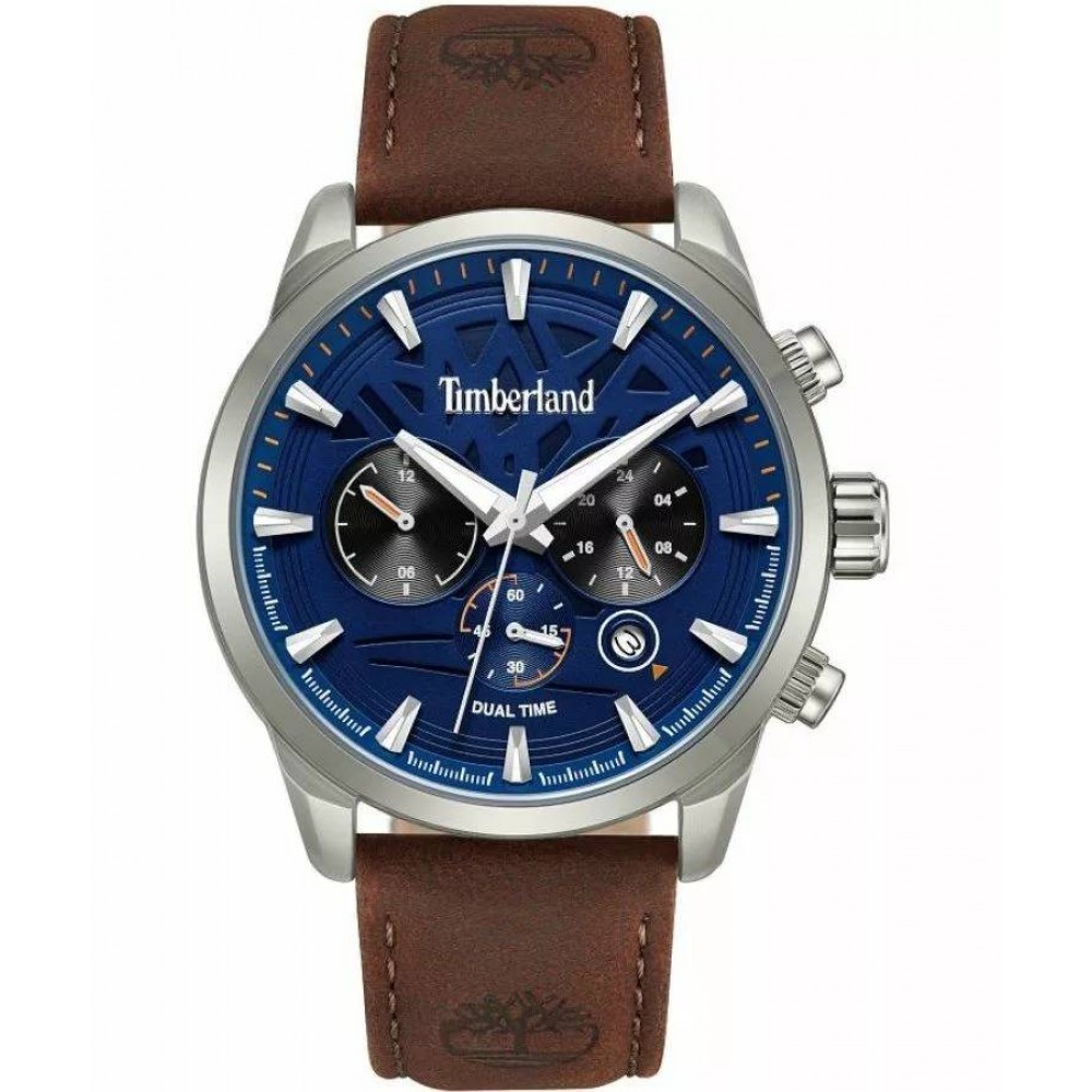 TIMBERLAND Henniker II Dual Time Ρολόι Ανδρικό Καφέ Δερμάτινο λουράκι TDWGF0095001 TIMBERLAND Henniker II Dual Time Ρολόι Ανδρικό Καφέ Δερμάτινο λουράκι TDWGF0095001