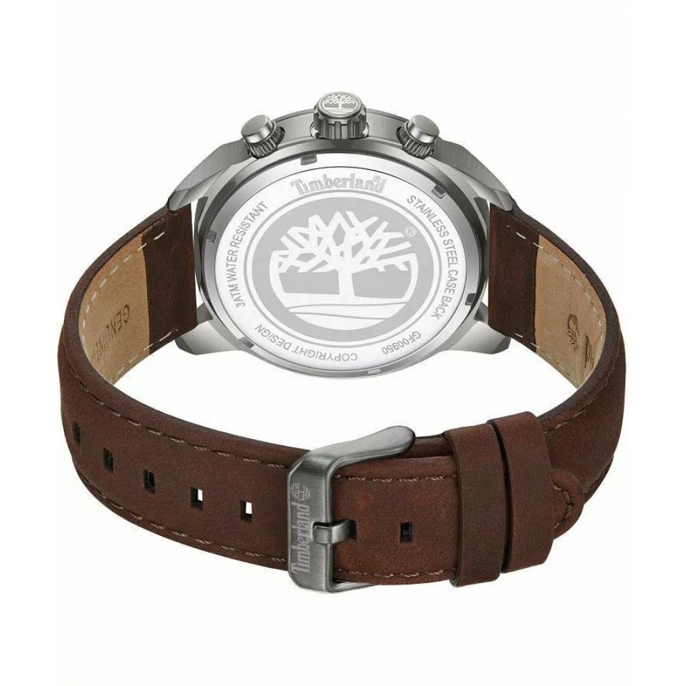TIMBERLAND Henniker II Dual Time Ρολόι Ανδρικό Καφέ Δερμάτινο λουράκι TDWGF0095001 TIMBERLAND Henniker II Dual Time Ρολόι Ανδρικό Καφέ Δερμάτινο λουράκι TDWGF0095001
