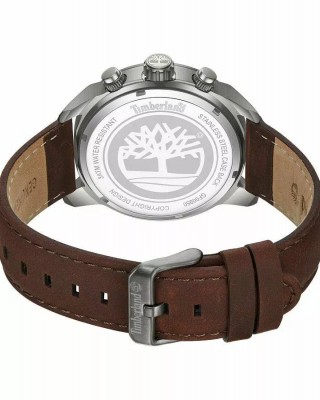 TIMBERLAND Henniker II Dual Time Ρολόι Ανδρικό Καφέ Δερμάτινο λουράκι TDWGF0095001