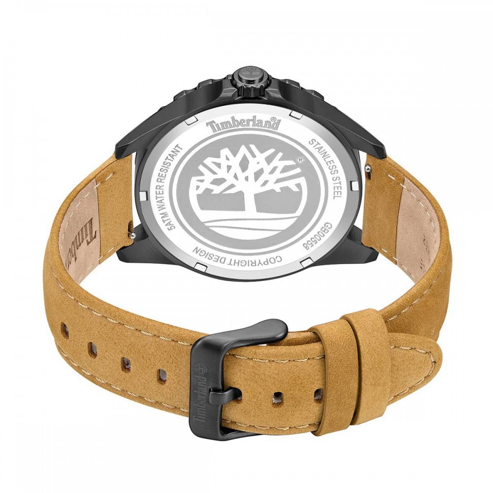 TIMBERLAND Day Pond Ρολόι Καφέ Δερμάτινο λουράκι TDWGB0055803 TIMBERLAND Day Pond Ρολόι Καφέ Δερμάτινο λουράκι TDWGB0055803