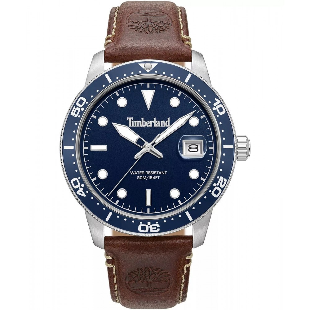 TIMBERLAND Peatfield SET Ρολόι Καφέ Δερμάτινο λουράκι TDWGB00834X1