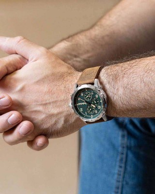 TIMBERLAND Campton Ρολόι Καφέ Δερμάτινο λουράκι TDWGF0055402