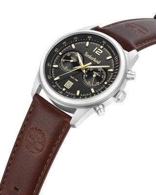 TIMBERLAND Northbridge Dual Time Ρολόι Ανδρικό Καφέ Δερμάτινο λουράκι TDWGF0094402