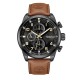 TIMBERLAND HENNIKER II Ρολόι Ανδρικό  Καφέ Δερμάτινο λουράκι TDWGF2201102  