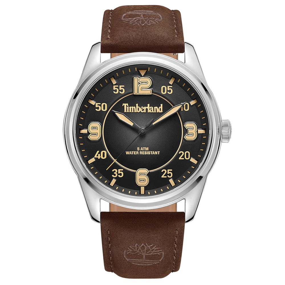 TIMBERLAND EASTPORT Ρολόι Ανδρικό Καφέ Δερμάτινο λουράκι TDWGA0040901