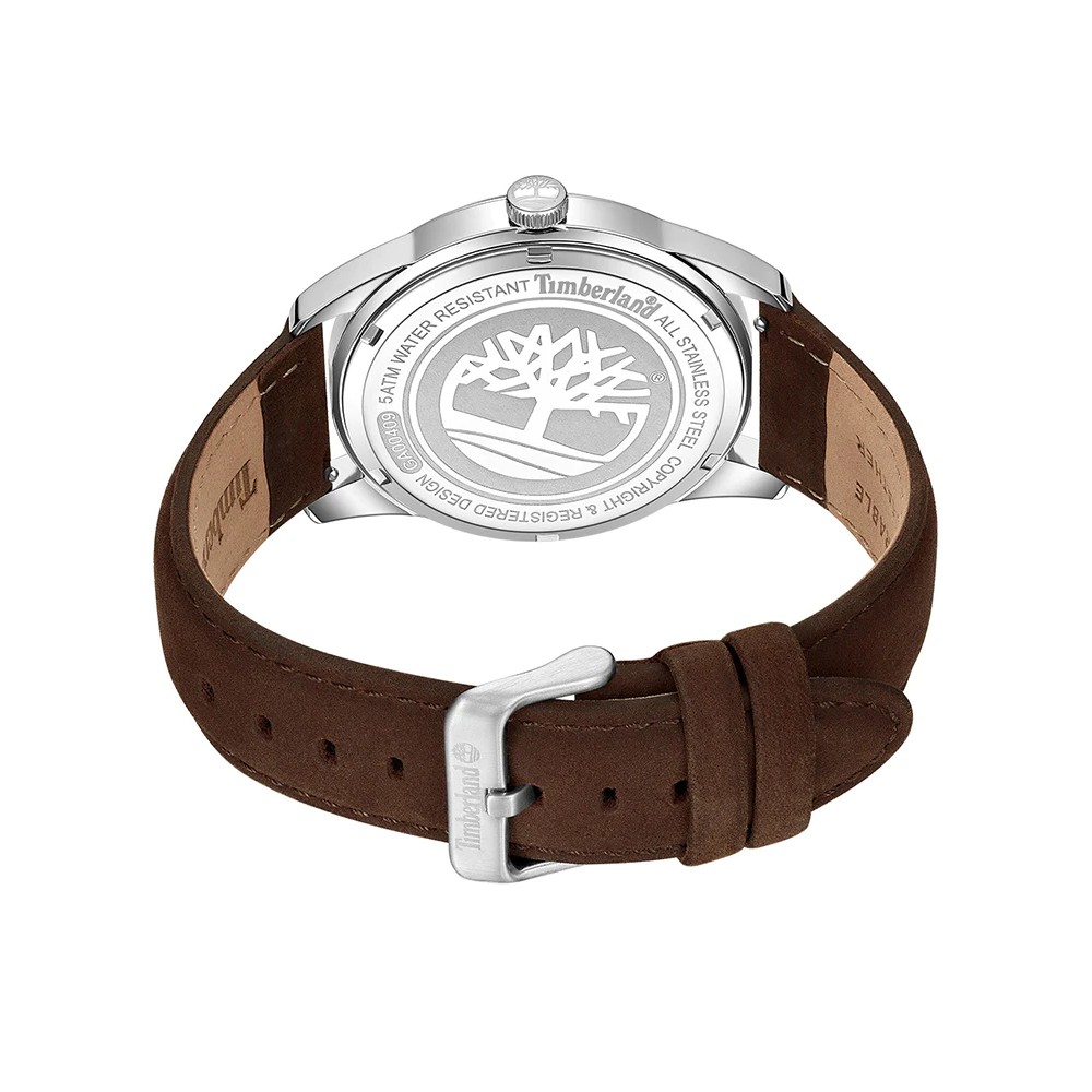 TIMBERLAND EASTPORT Ρολόι Ανδρικό Καφέ Δερμάτινο λουράκι TDWGA0040901