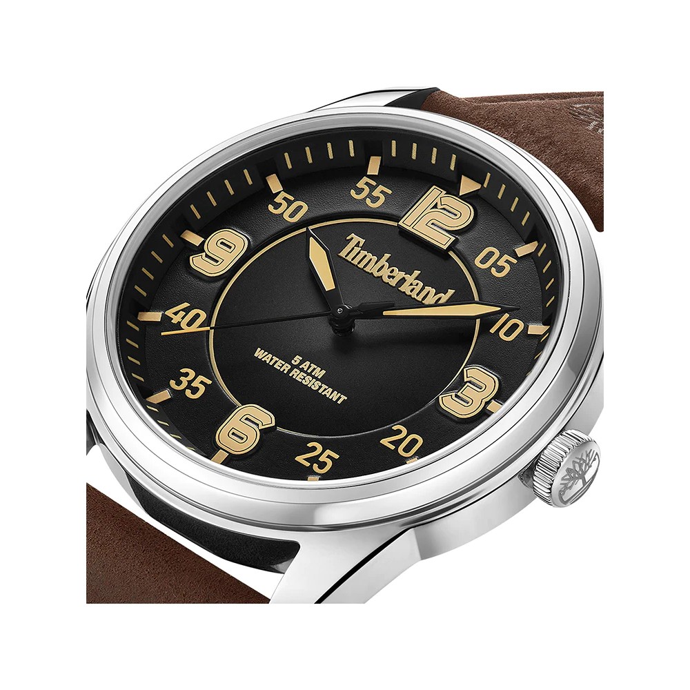 TIMBERLAND EASTPORT Ρολόι Ανδρικό Καφέ Δερμάτινο λουράκι TDWGA0040901