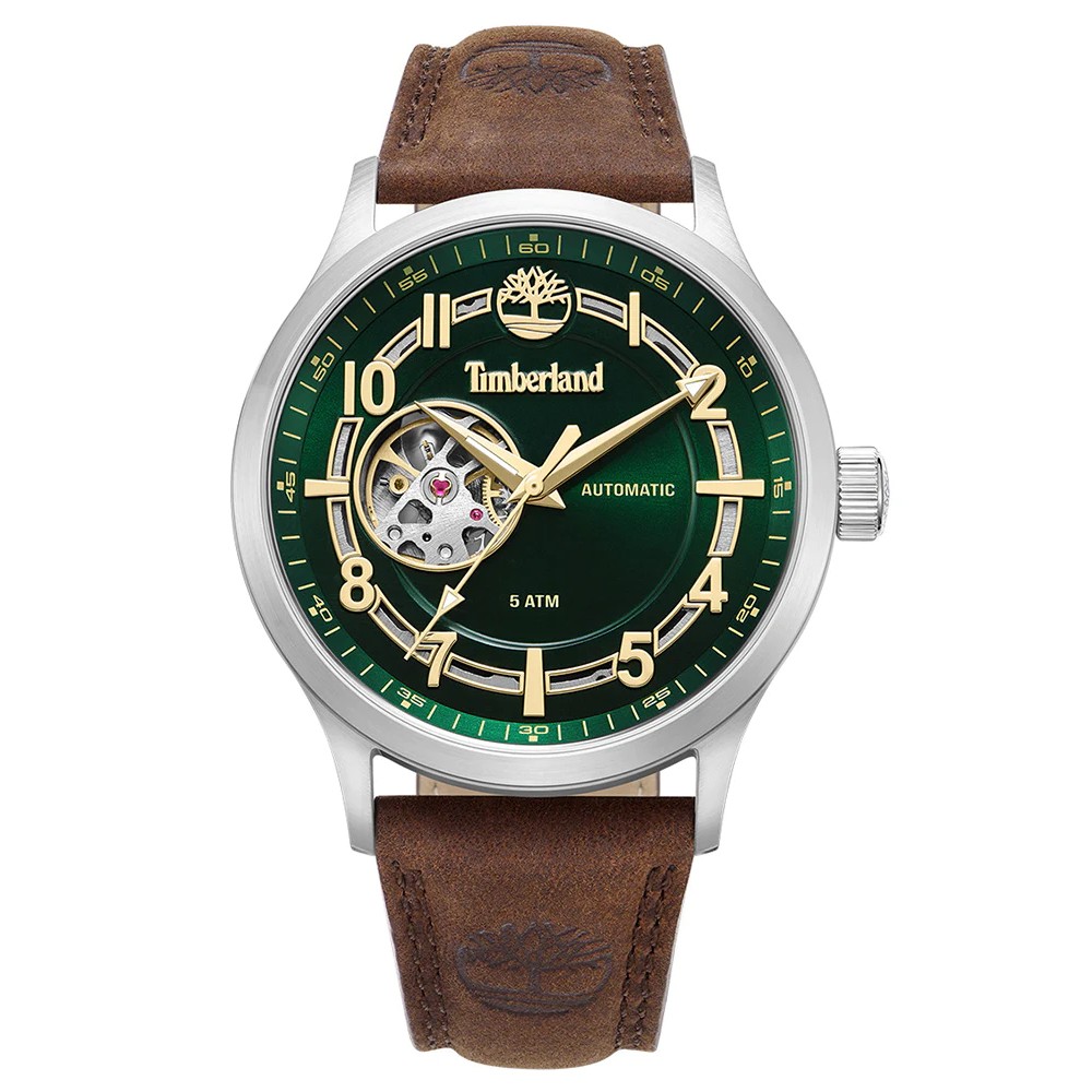 TIMBERLAND Langerbuck Ρολόι Αυτόματο Καφέ Δερμάτινο λουράκι TDWGE0041902