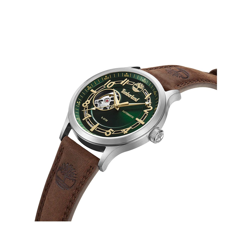 TIMBERLAND Langerbuck Ρολόι Αυτόματο Καφέ Δερμάτινο λουράκι TDWGE0041902