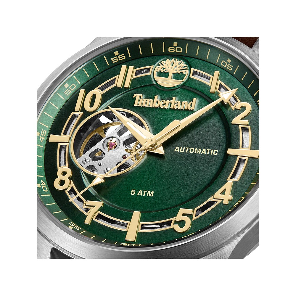 TIMBERLAND Langerbuck Ρολόι Αυτόματο Καφέ Δερμάτινο λουράκι TDWGE0041902