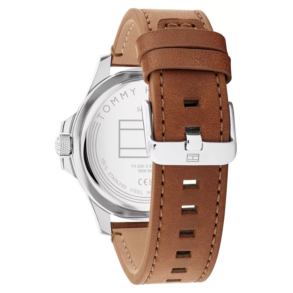 Tommy HILFIGER Ryan Ρολόι Ανδρικό Καφέ Δερμάτινο Λουράκι 1710529 Tommy HILFIGER Ryan Ρολόι Ανδρικό Καφέ Δερμάτινο Λουράκι 1710529
