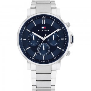 Tommy HILFIGER Tyson Ρολόι Ανδρικό Ασημί Ανοξείδωτο Ατσάλι μπρασελέ 1710588
