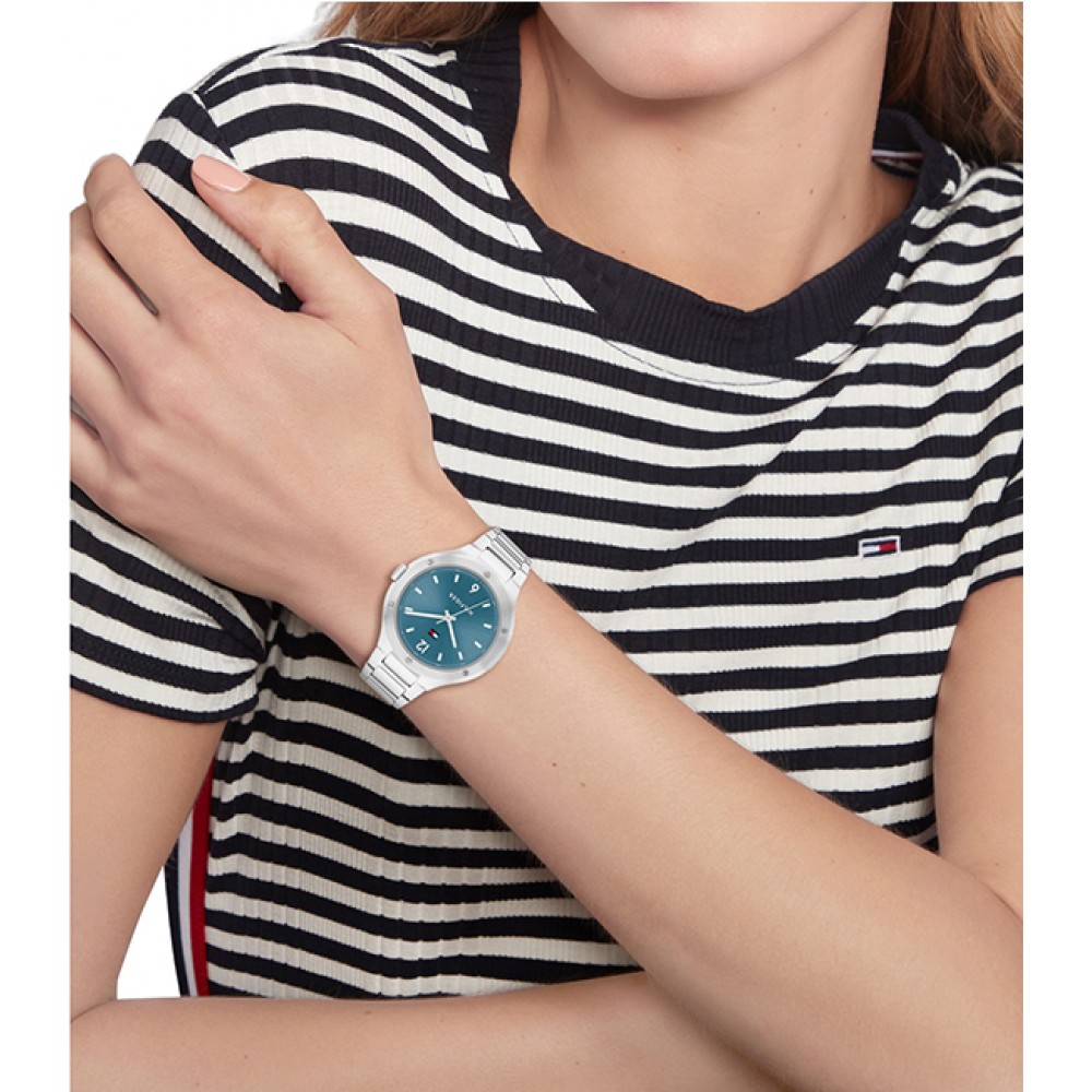 Tommy HILFIGER Naomi Ρολόι Γυναικείο Ασημί Ανοξείδωτο Ατσάλι Μπρασελέ 1782475
