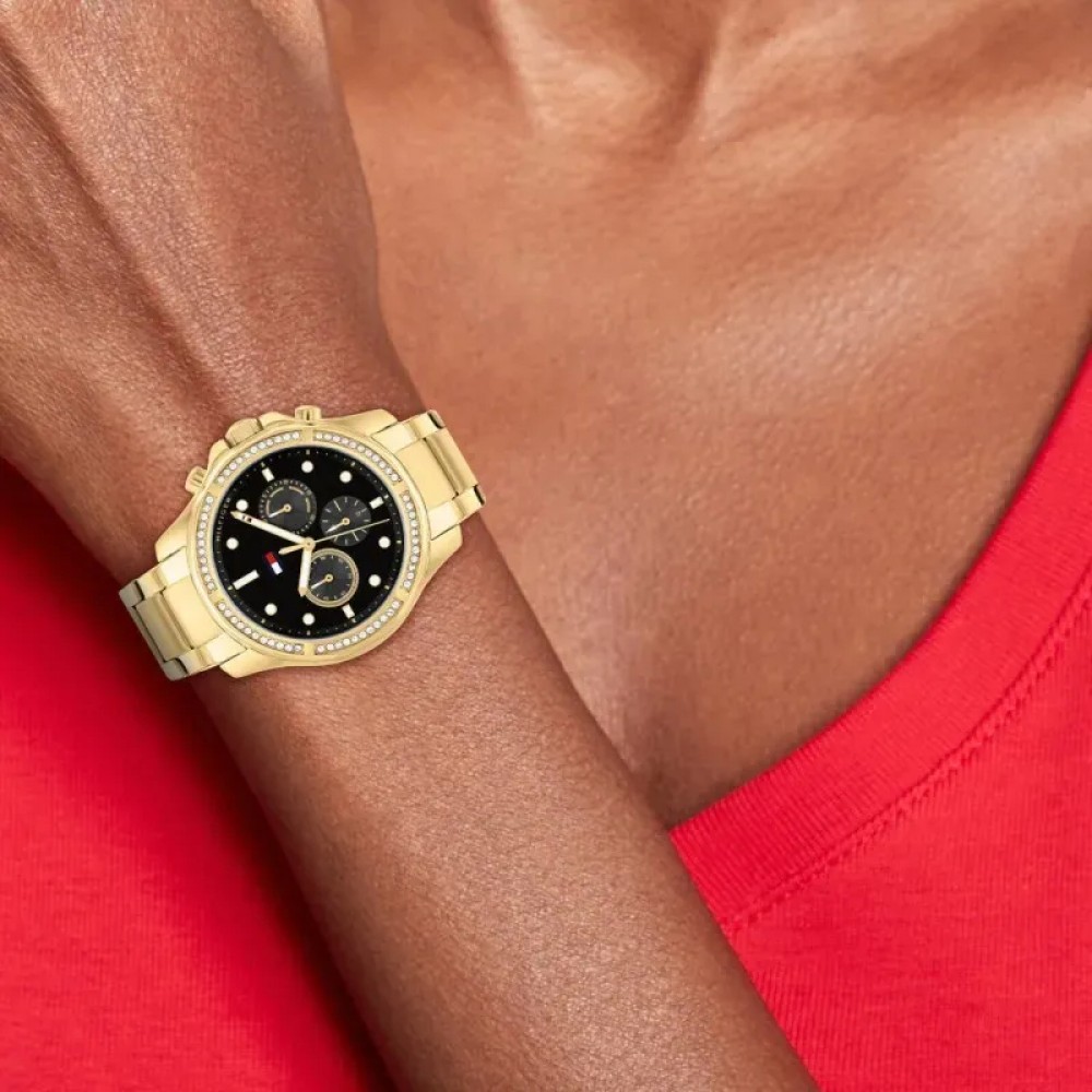Tommy HILFIGER Brooklyn Ρολόι Γυναικείο Επιχρυσωμένο Ανοξείδωτο Ατσάλι Μπρασελέ 1782570