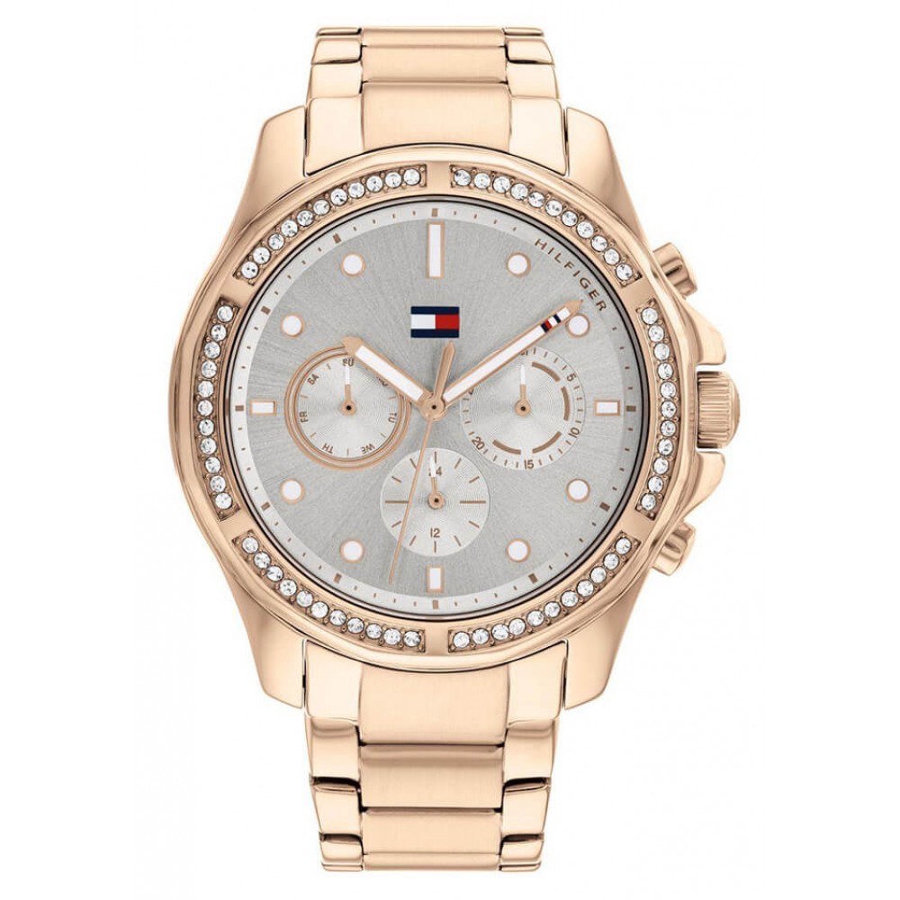 Tommy HILFIGER Brooklyn Ρολόι Γυναικείο Ροζ Επιχρυσωμένο Ανοξείδωτο Ατσάλι Μπρασελέ 1782572