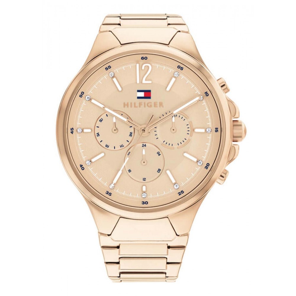 Tommy HILFIGER Siena Ρολόι Γυναικείο Ροζ Επιχρυσωμένο Ανοξείδωτο Ατσάλι Μπρασελέ 1782597
