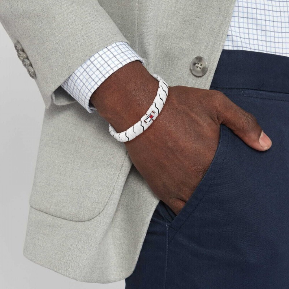 TOMMY HILFIGER Βραχιόλι Ανδρικό Ασημί Ανοξείδωτο Ατσάλι 2790619