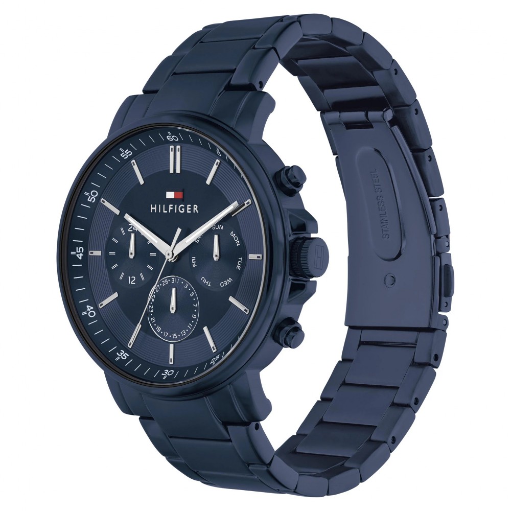 Tommy HILFIGER Tyson Ρολόι Ανδρικό Μπλε Ανοξείδωτο Ατσάλι μπρασελέ 1710705