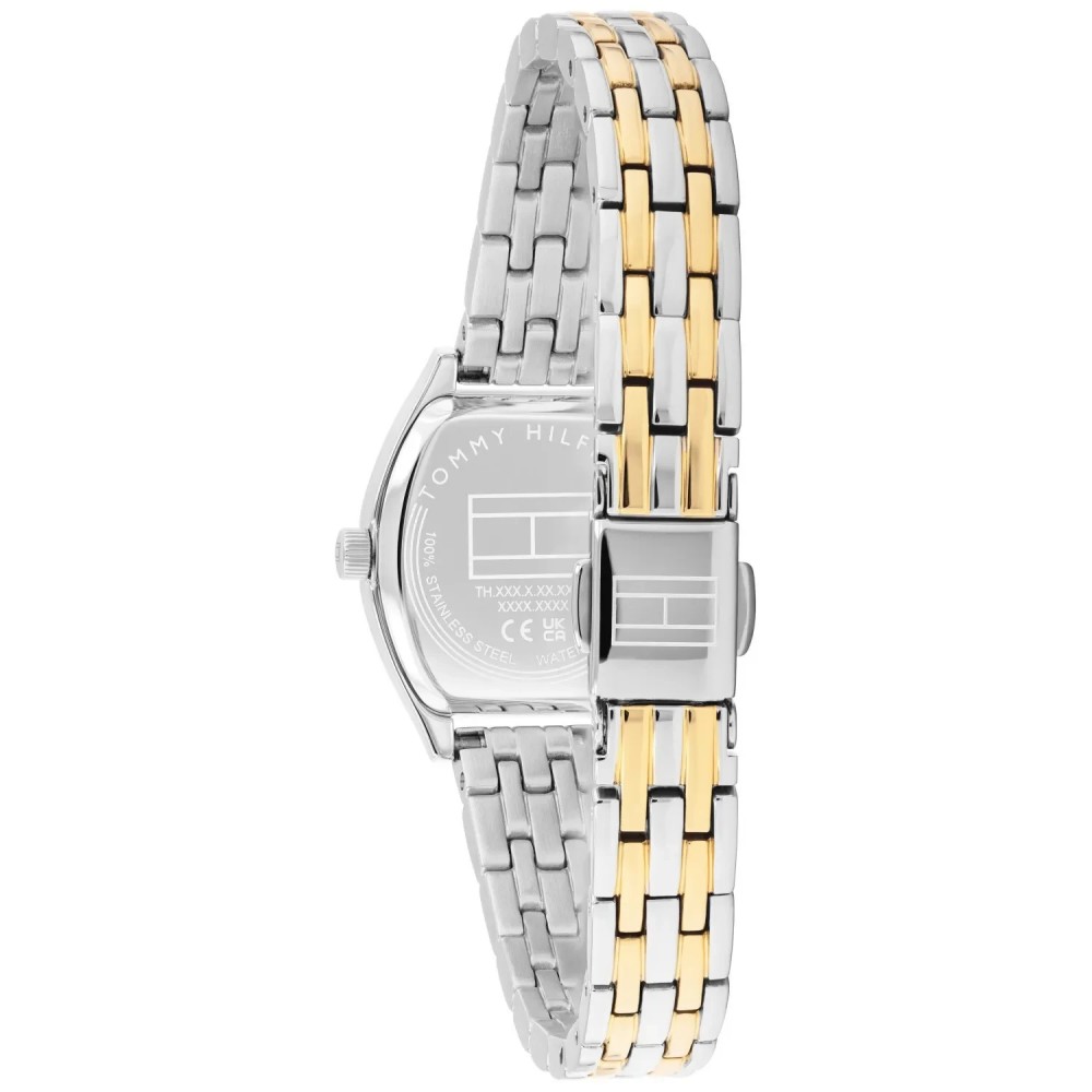 Tommy HILFIGER Norah Γυναικείο Ρολόι Τετράγωνο Δίχρωμο Ανοξείδωτο Ατσάλι Μπρασελέ 1782907