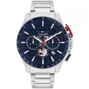 Tommy HILFIGER Bank Ρολόι Ανδρικό Ανοξείδωτο Ατσάλι μπρασελέ 1792261