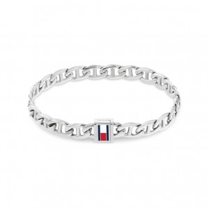 TOMMY HILFIGER Βραχιόλι Ανδρικό Ασημί Ανοξείδωτο Ατσάλι 2790645