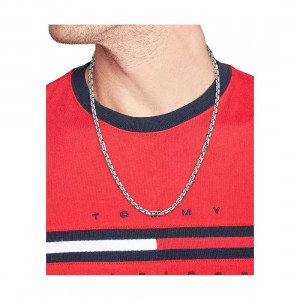 TOMMY HILFIGER Unisex Κολιέ Aλυσίδα  Ασημί Ανοξείδωτο ατσάλι 2790672