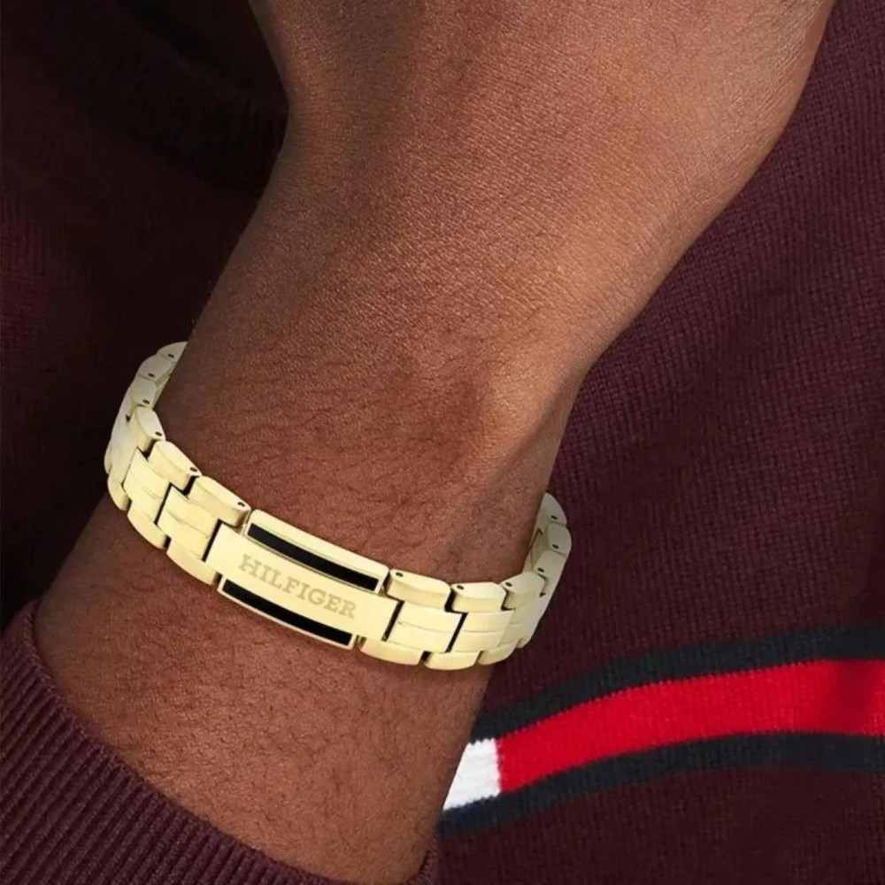 TOMMY HILFIGER Βραχιόλι Ανδρικό Χρυσό Ανοξείδωτο Ατσάλι 2790601