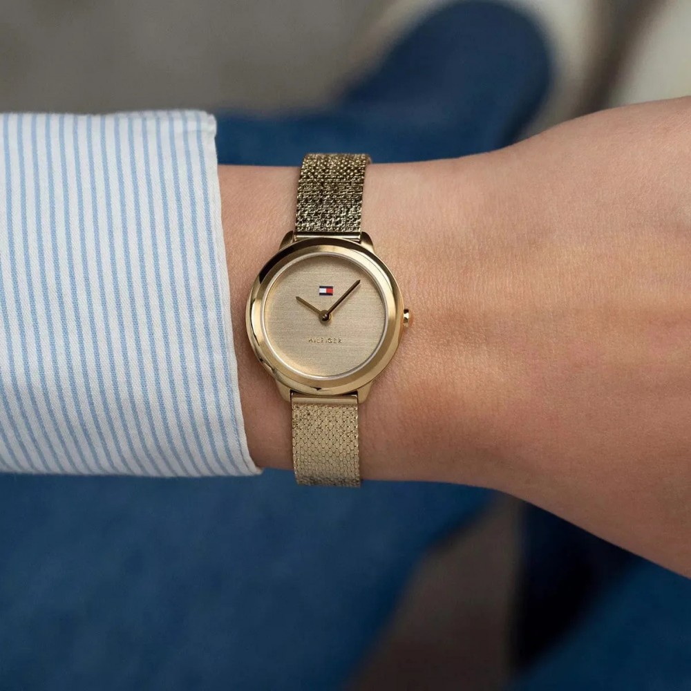 Tommy HILFIGER Demi Γυναικείο Ρολόι Χρυσό Ανοξείδωτο Ατσάλι Μπρασελέ 1782811