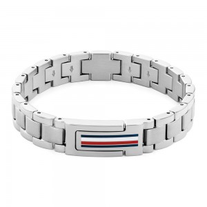 TOMMY HILFIGER Βραχιόλι Ανδρικό Ασημί Ανοξείδωτο Ατσάλι 2790596
