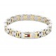 TOMMY HILFIGER Βραχιόλι Ανδρικό Ασημί Χρυσό Ανοξείδωτο Ατσάλι 2790683