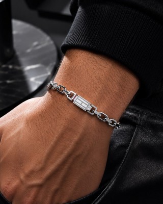 TOMMY HILFIGER Βραχιόλι Ανδρικό Ασημί Ανοξείδωτο Ατσάλι 2790715