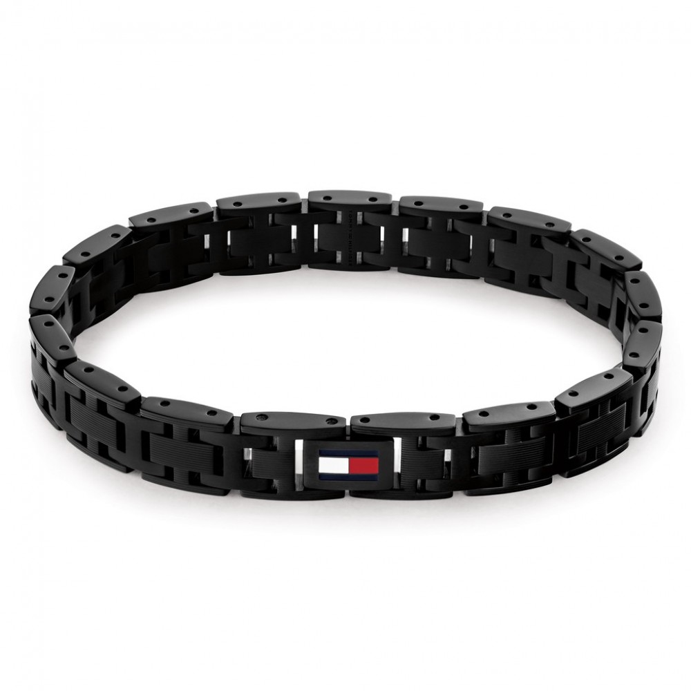 TOMMY HILFIGER Βραχιόλι Ανδρικό Μαύρο Ανοξείδωτο Ατσάλι 2790717