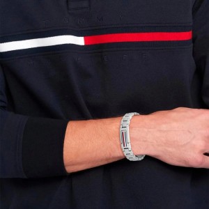 TOMMY HILFIGER Βραχιόλι Ανδρικό Ασημί Ανοξείδωτο Ατσάλι 2790596
