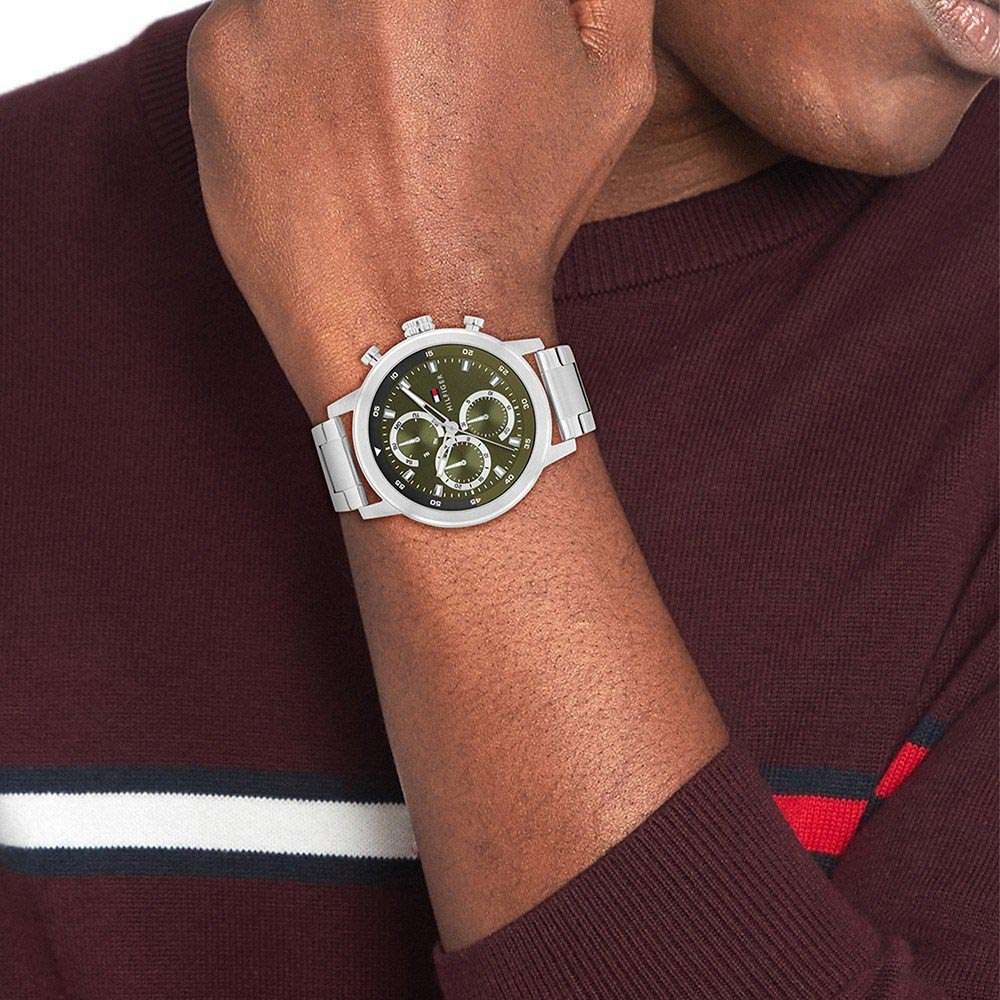 Tommy HILFIGER Roccky Multifunction Ρολόι Ασημί Ανοξείδωτο Ατσάλι 1792180