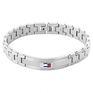 TOMMY HILFIGER Βραχιόλι Ανδρικό Ασημί Ανοξείδωτο Ατσάλι 2790419